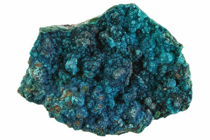 Vibrant Teal Chrysocolla Formation - Peru #358659